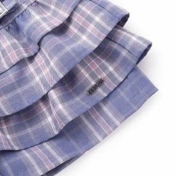 nexchic (ネクシック) 「チェック柄三段フリルスカパン」(130-150cm) の画像