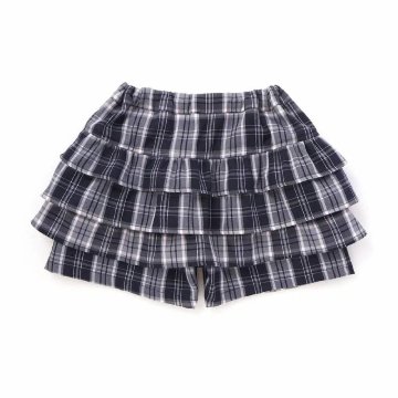 nexchic (ネクシック) 「チェック柄三段フリルスカパン」(130-150cm) の画像