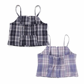 nexchic (ネクシック) 「チェック柄ビスチェ＋Tシャツセット」(110-150cm) の画像