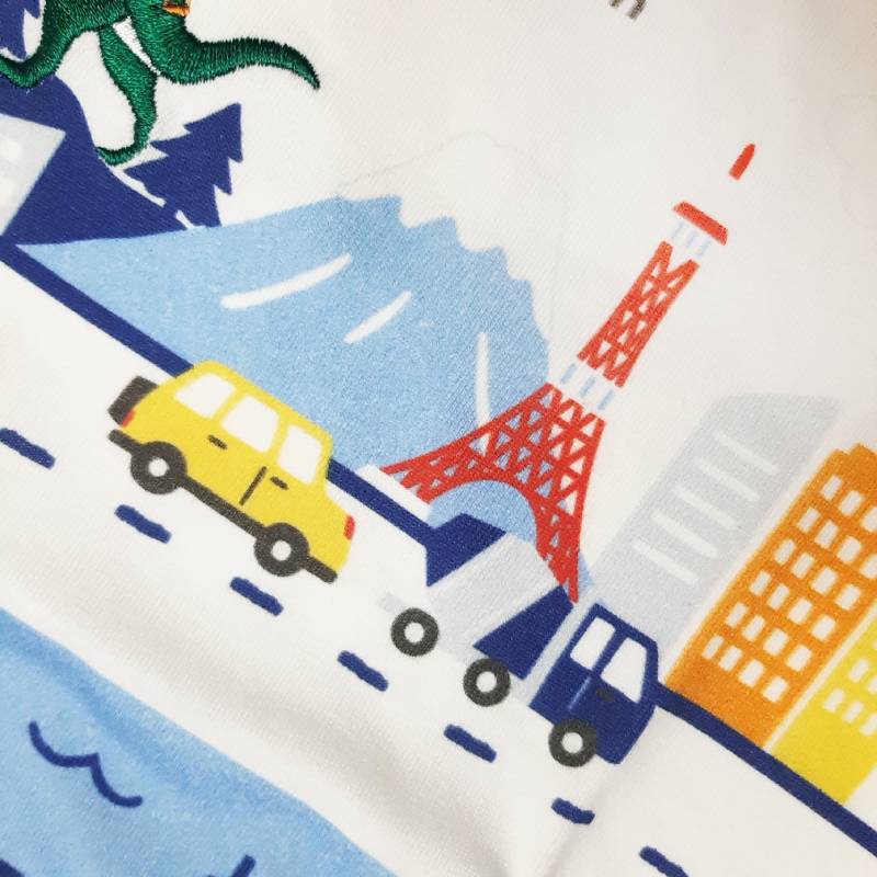 SLAPSLIP 日本の風景プリントTシャツ(80-130cm)　【メール便送料198円対応】の画像