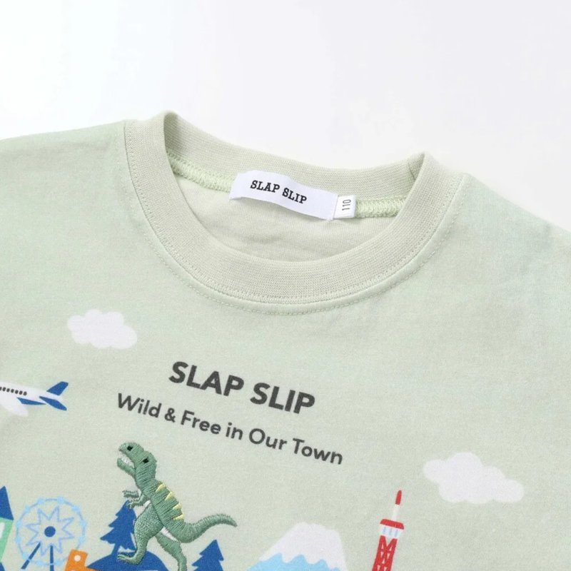 SLAPSLIP 日本の風景プリントTシャツ(80-130cm)　【メール便送料198円対応】の画像