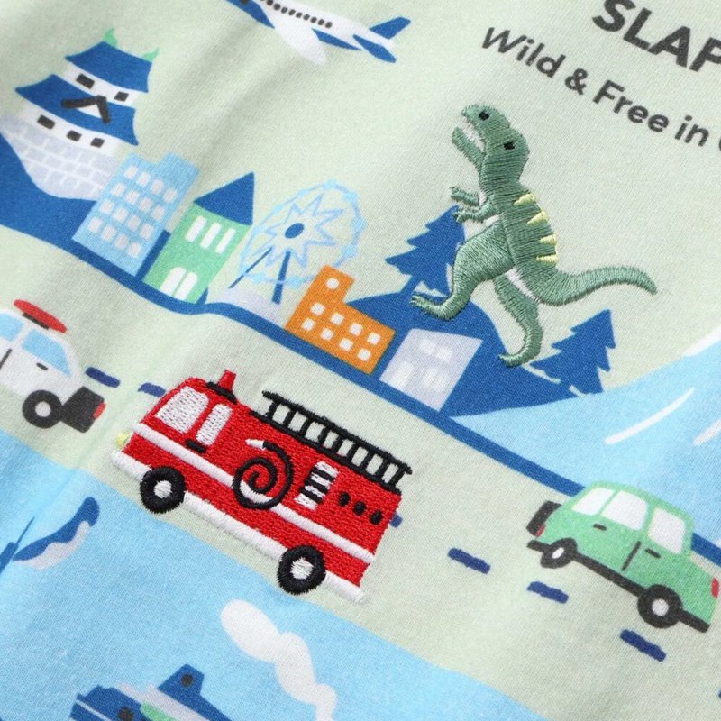 SLAPSLIP 日本の風景プリントTシャツ(80-130cm)　【メール便送料198円対応】の画像