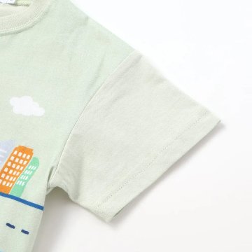 SLAPSLIP 日本の風景プリントTシャツ(80-130cm)　【メール便送料198円対応】の画像