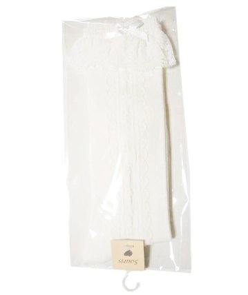 Souris (スーリー) 「レースハイソックス」 (9-21cm) 【メール便(送料198円)対応可】の画像