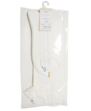 Souris (スーリー) 「レースハイソックス」 (9-21cm) 【メール便(送料198円)対応可】の画像