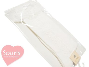 Souris (スーリー) 「レースハイソックス」 (9-21cm) 【メール便(送料198円)対応可】の画像