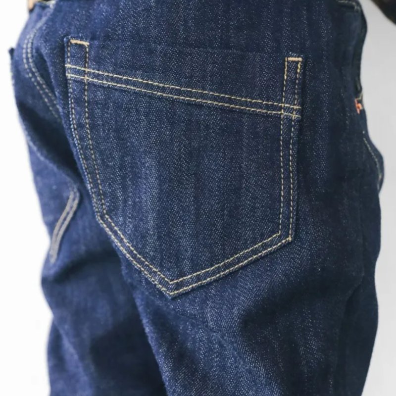 L.COPECK（エルコペック）「国産 デニム立体裁断 パンツ」(100-170cm) 【メール便送料無料】の画像