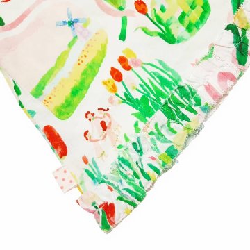 hakka kids baby「はるのオーケストラプリント裾フリルTシャツ」(80-130cm） 【メール便送料無料】の画像