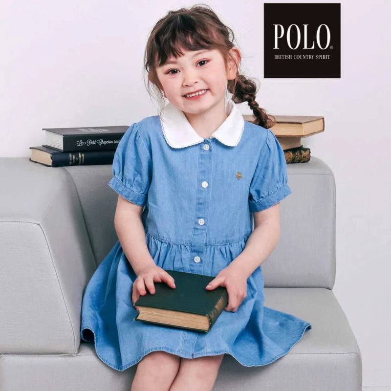 SLAP SLIP(スラップスリップ) 「【POLO BCSコラボ】半袖シャツワンピース」(80~130cm) メール便送料198円対応可の画像