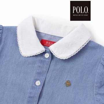SLAP SLIP(スラップスリップ) 「【POLO BCSコラボ】半袖シャツワンピース」(80~130cm) メール便送料198円対応可の画像