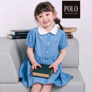 SLAP SLIP(スラップスリップ) 「【POLO BCSコラボ】半袖シャツワンピース」(80~130cm) メール便送料198円対応可の画像