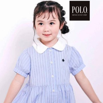 SLAP SLIP(スラップスリップ) 「【POLO BCSコラボ】半袖シャツワンピース」(80~130cm) メール便送料198円対応可の画像