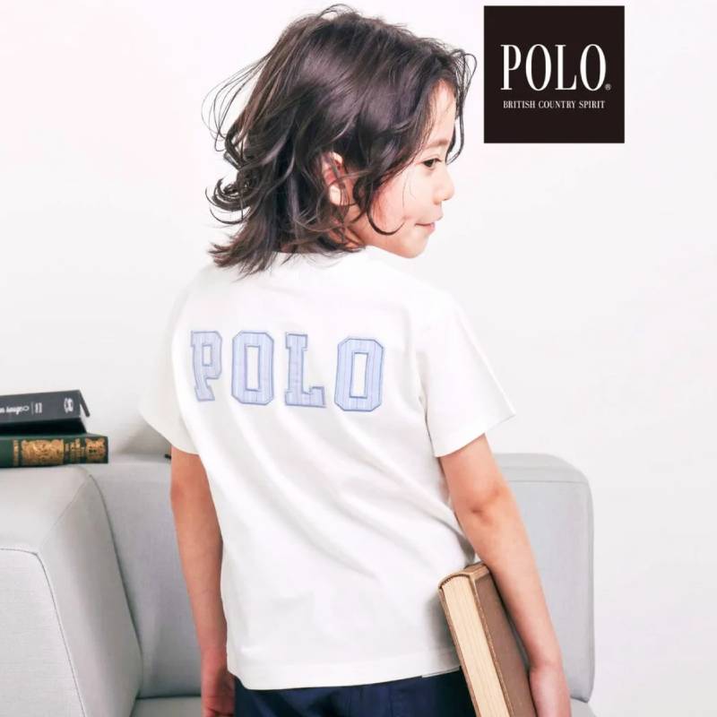 SLAP SLIP(スラップスリップ) 「【POLO BCSコラボ】バックロゴTシャツ」(80~130cm)メール便送料198円対応可の画像