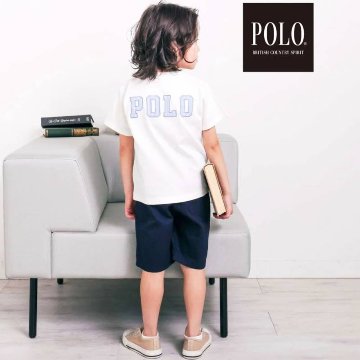 SLAP SLIP(スラップスリップ) 「【POLO BCSコラボ】バックロゴTシャツ」(80~130cm)メール便送料198円対応可の画像