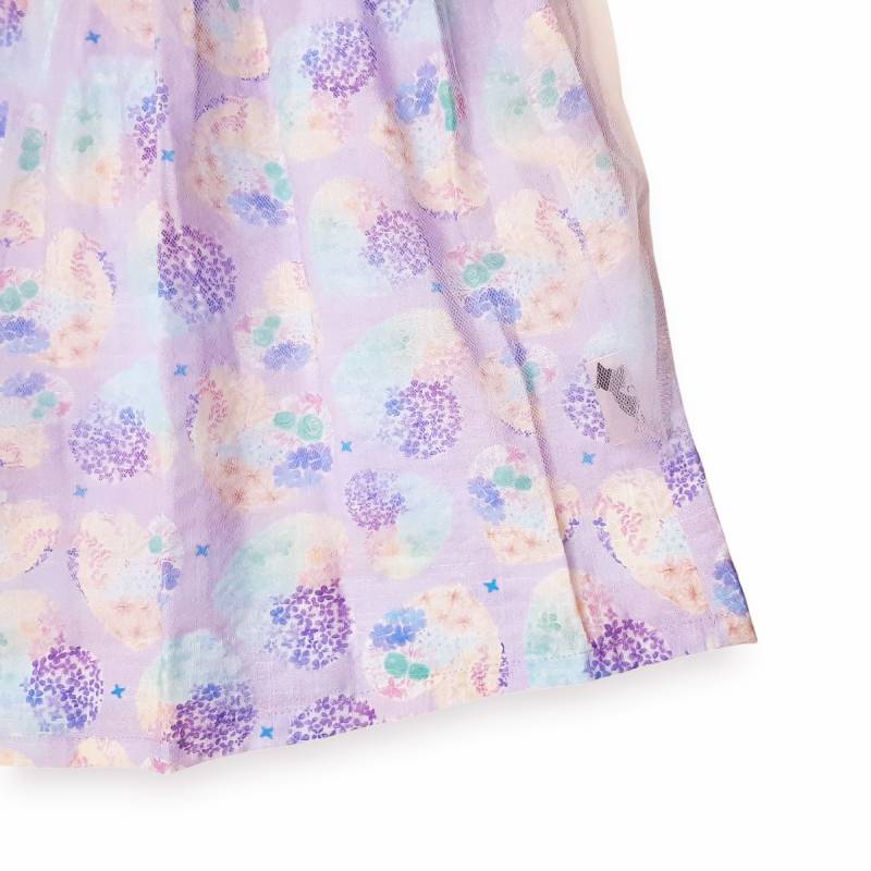 nino「ハートフラワープリントオーバーチュールワンピース」(90-130cm) の画像