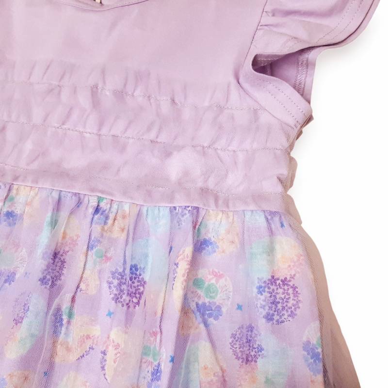 nino「ハートフラワープリントオーバーチュールワンピース」(90-130cm) の画像