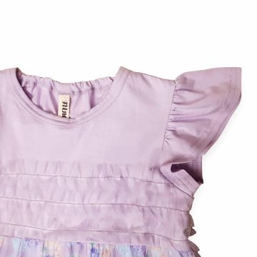 nino「ハートフラワープリントオーバーチュールワンピース」(90-130cm) の画像