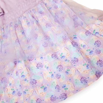 nino「ハートフラワープリントオーバーチュールワンピース」(90-130cm) の画像