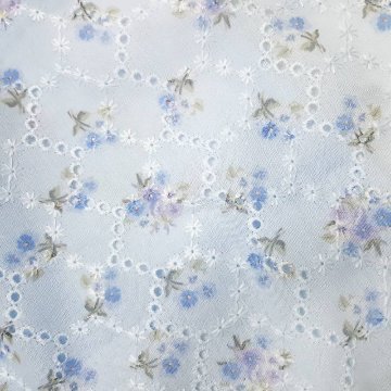 Souris(スーリー)「お花モチーフ付き切り替えフレンチスリーブブラウス」（90-130cm） メール便送料無料の画像