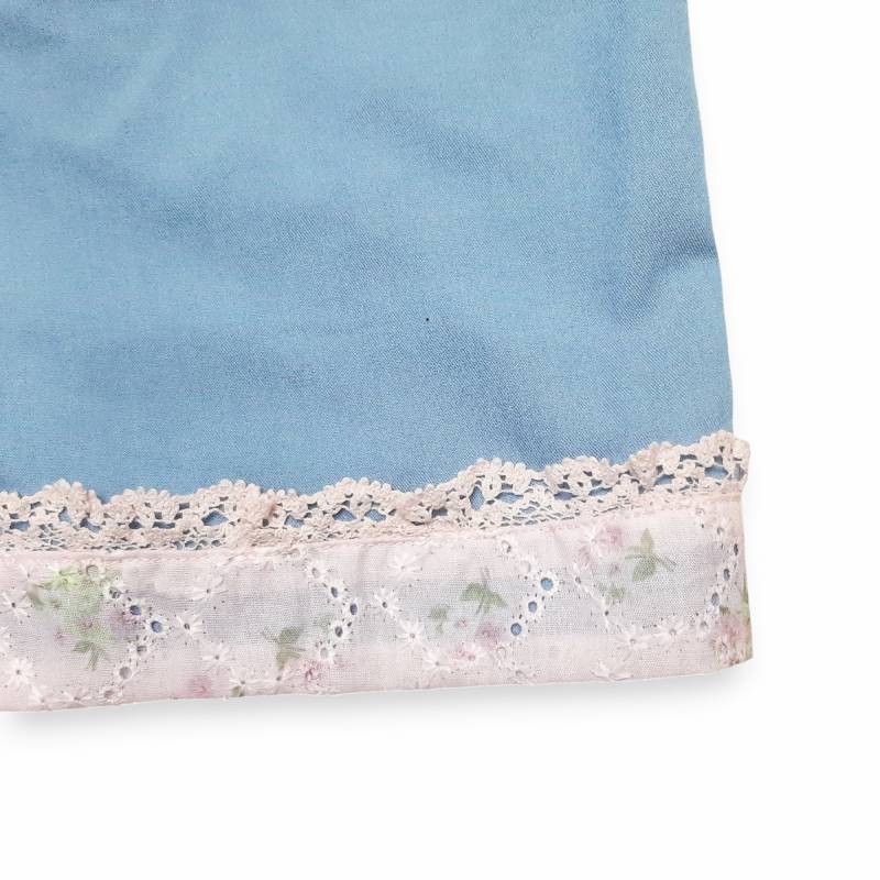 Souris(スーリー)「裾レース＆お花モチーフ付き ショートパンツ」（100-140cm） 【メール便送料無料】の画像