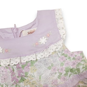 Souris (スーリー) 「フラワープリントノースリーブ ミルキースーツ 639」（80-90cm）メール便送料無料の画像