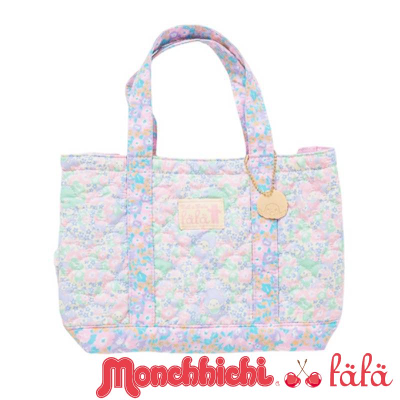 fafa「【モンチッチコラボ】LUNE キルティング 仕切り付きスクエア トートバッグ」（F）メール便送料無料の画像