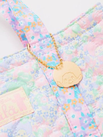 fafa「【モンチッチコラボ】LUNE キルティング 仕切り付きスクエア トートバッグ」（F）メール便送料無料の画像