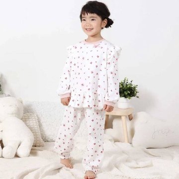 SLAP SLIP 「スララク 腹巻き一体型 みんな快眠！みんみんパジャマ 上下セット」 (80~130cm) メール便対応可の画像