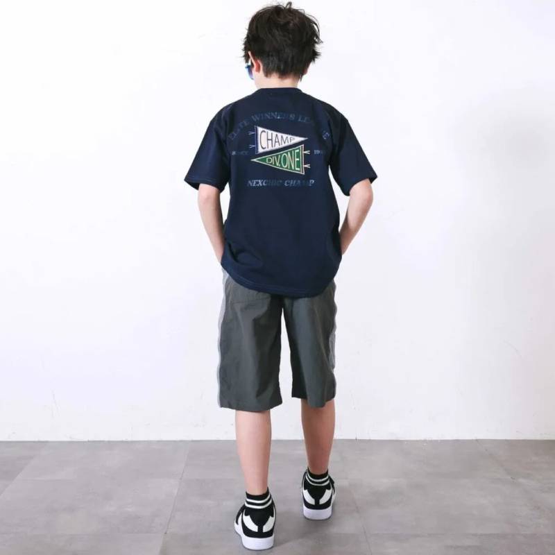 nexchic (ネクシック) 「デニムポケット付きTシャツ」(130-150cm)　メール便送料198円対応の画像