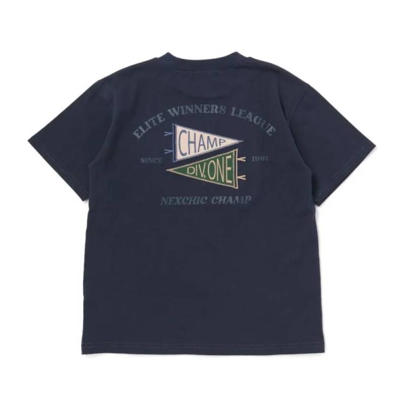 nexchic (ネクシック) 「デニムポケット付きTシャツ」(130-150cm)　メール便送料198円対応の画像