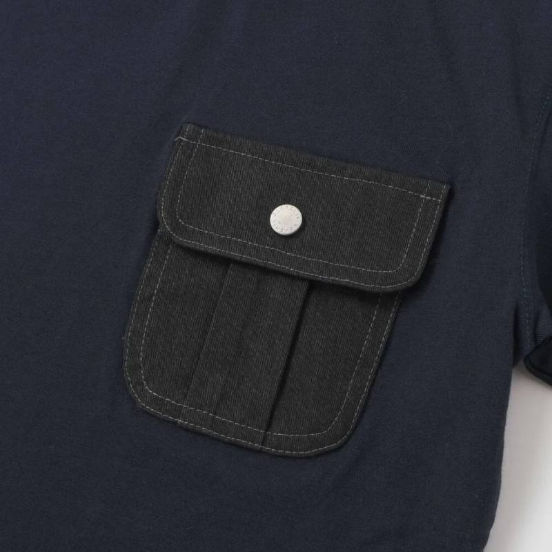 nexchic (ネクシック) 「デニムポケット付きTシャツ」(130-150cm)　メール便送料198円対応の画像