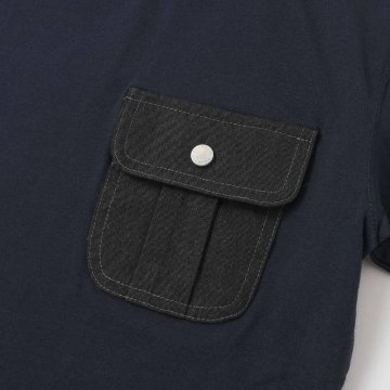 nexchic (ネクシック) 「デニムポケット付きTシャツ」(130-150cm)　メール便送料198円対応の画像