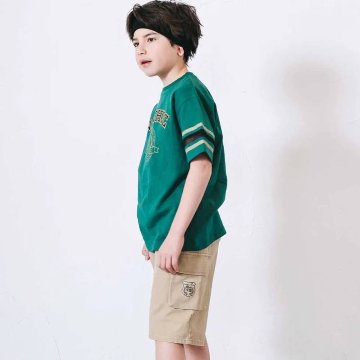 nexchic (ネクシック) 「パッチロゴ付きメッシュ袖Tシャツ」(130-150cm)　メール便送料198円対応の画像