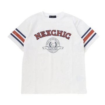 nexchic (ネクシック) 「パッチロゴ付きメッシュ袖Tシャツ」(130-150cm)　メール便送料198円対応の画像