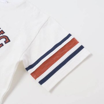 nexchic (ネクシック) 「パッチロゴ付きメッシュ袖Tシャツ」(130-150cm)　メール便送料198円対応の画像