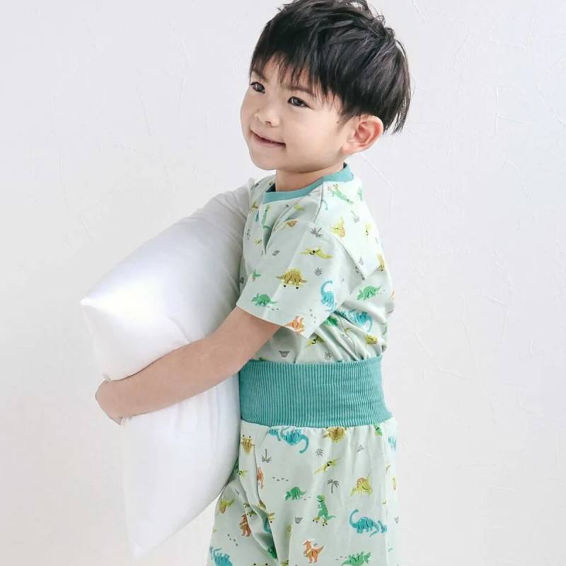 SLAP SLIP 「スララク 腹巻き一体型 みんな快眠！みんみんパジャマ 半袖」 (80~130cm) メール便対応可の画像