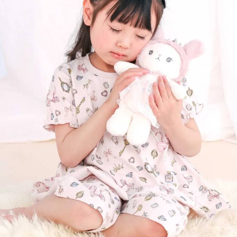 SLAP SLIP 「スララク 腹巻き一体型 みんな快眠！みんみんパジャマ 半袖」 (80~130cm) メール便対応可の画像