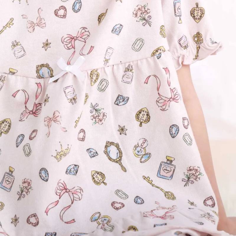 SLAP SLIP 「スララク 腹巻き一体型 みんな快眠！みんみんパジャマ 半袖」 (80~130cm) メール便対応可の画像