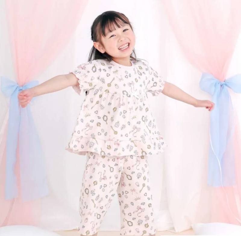 SLAP SLIP 「スララク 腹巻き一体型 みんな快眠！みんみんパジャマ 半袖」 (80~130cm) メール便対応可の画像