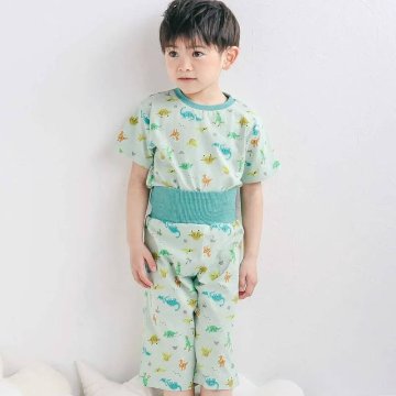SLAP SLIP 「スララク 腹巻き一体型 みんな快眠！みんみんパジャマ 半袖」 (80~130cm) メール便対応可の画像