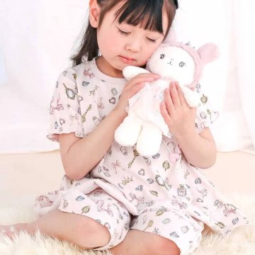 SLAP SLIP 「スララク 腹巻き一体型 みんな快眠！みんみんパジャマ 半袖」 (80~130cm) メール便対応可の画像