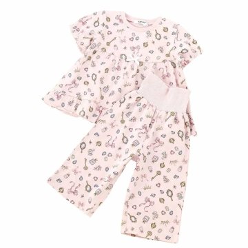 SLAP SLIP 「スララク 腹巻き一体型 みんな快眠！みんみんパジャマ 半袖」 (80~130cm) メール便対応可の画像