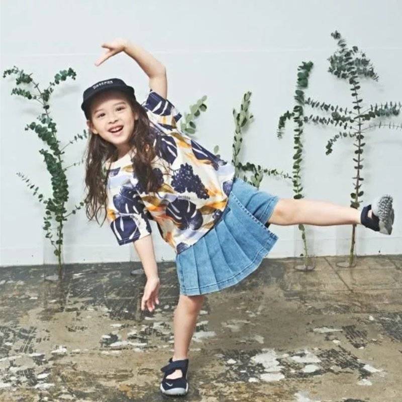 maarook「ボタニカルプリントTシャツ」(90-160cm)   【メール便送料無料】の画像