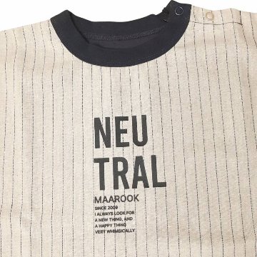 maarook「コットンリネンストライプTシャツ」(90-160cm)   【メール便送料無料】の画像