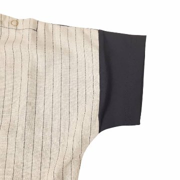 maarook「コットンリネンストライプTシャツ」(90-160cm)   【メール便送料無料】の画像
