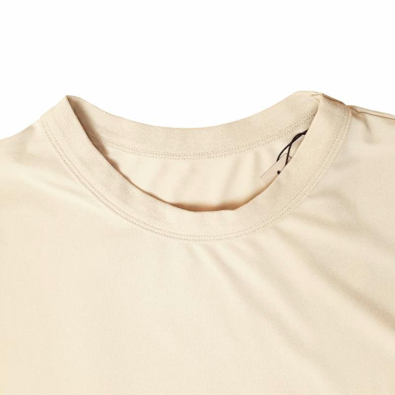 MUUNAA「接触冷感鹿の子天竺メッシュ袖Tシャツ」FREE   【メール便送料無料】の画像