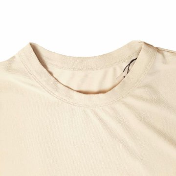 MUUNAA「接触冷感鹿の子天竺メッシュ袖Tシャツ」FREE   【メール便送料無料】の画像