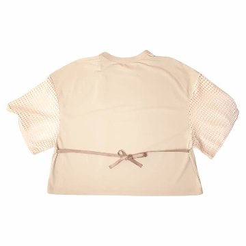 MUUNAA「接触冷感鹿の子天竺メッシュ袖Tシャツ」FREE   【メール便送料無料】の画像