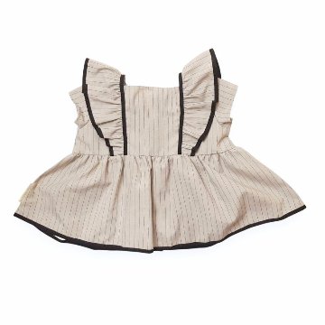 maarook「コットンリネンストライプフリルチュニック」(90-140cm)