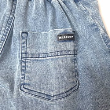 maarook「接触冷感プリーツデニムキュロットスカート」(90-130cm)   【メール便送料無料】の画像